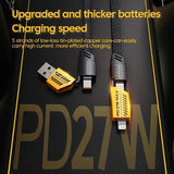 4-in-1 USB C Charging Cable (1m) – Nylon Braided, PD 65W/27W Fast Charging